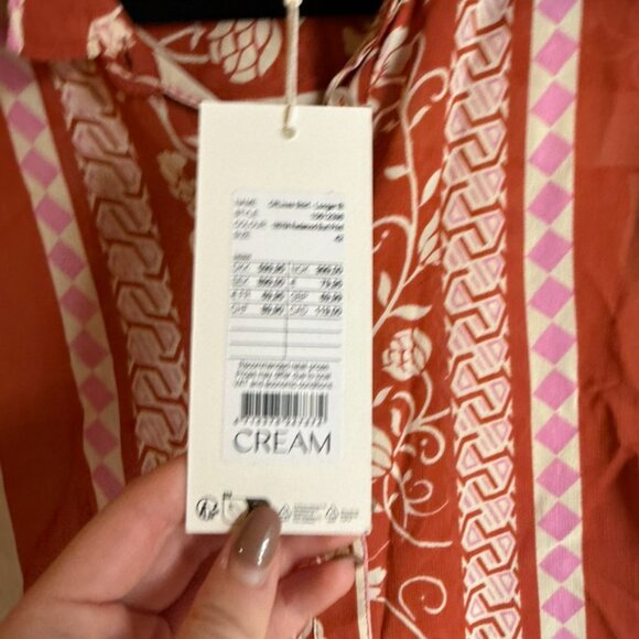 Cream shirt in Redwood Burl Print - Picture 4 of 7